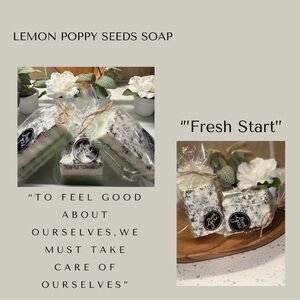 Lemon Poppy Seeds Soap - Fresh Start